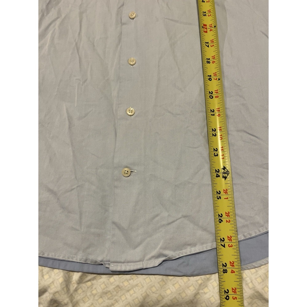 Suit Supply Cotton Two Ply Light Blue Dress Shirt Tessitura Monti Size 38 15 - Picture 5 of 8